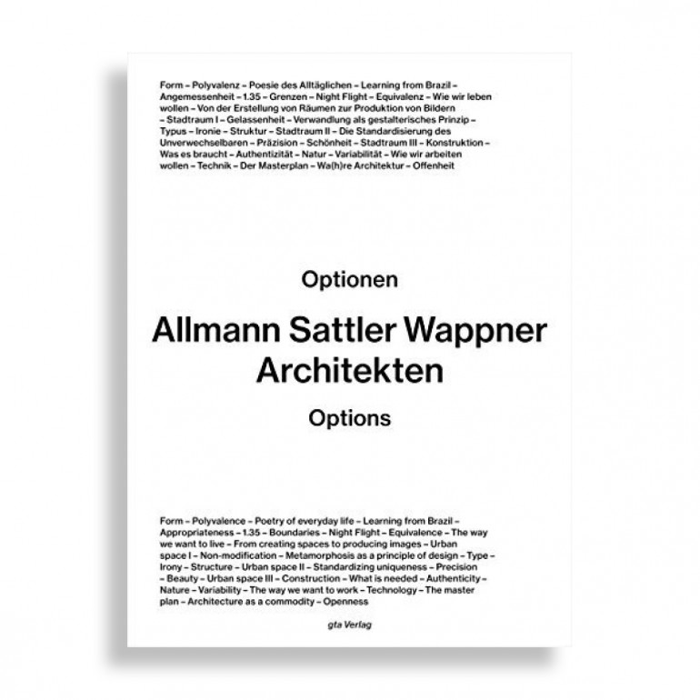 Allmann Sattler Wappner Architekten. Options